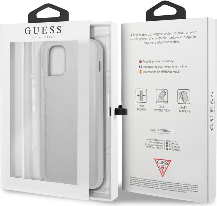 Actual product image Guess Soft Cover 3D Raised (Apple iPhone 12 Pro Max)