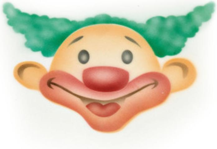 Immagine prodotto Martellato aerografo stencil clown