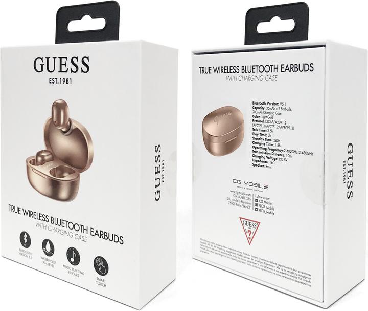 Image du produit Guess Écouteurs Bluetooth (ANC, 20 h, Sans fil)