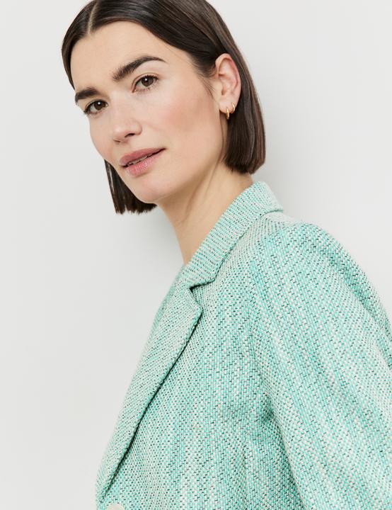 Immagine prodotto Gerry Weber Giacca blazer corta in tessuto strutturato Blazer a maniche lunghe foderato (40)