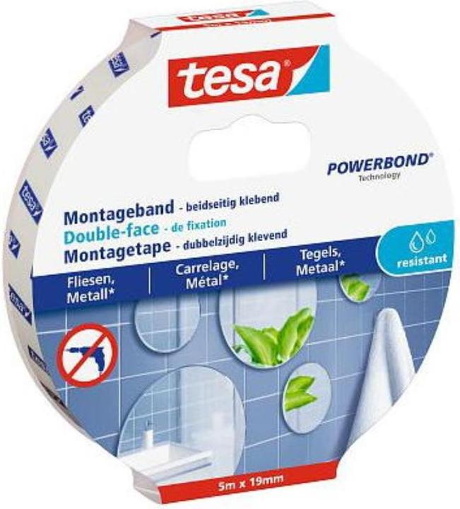 Actual product image tesa Powerbond double-sided mounting tape for tiles & metal (19 mm)