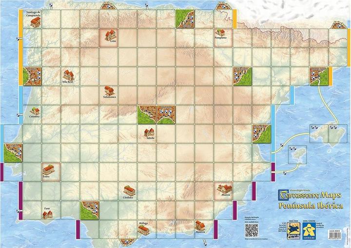 Image du produit Hans im Glück Carcassonne Maps - Péninsule ibérique (Allemand)