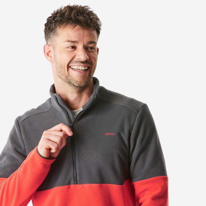 Image du produit Quechua Pull polaire homme randonnée - MH 500 rouge (XXL)