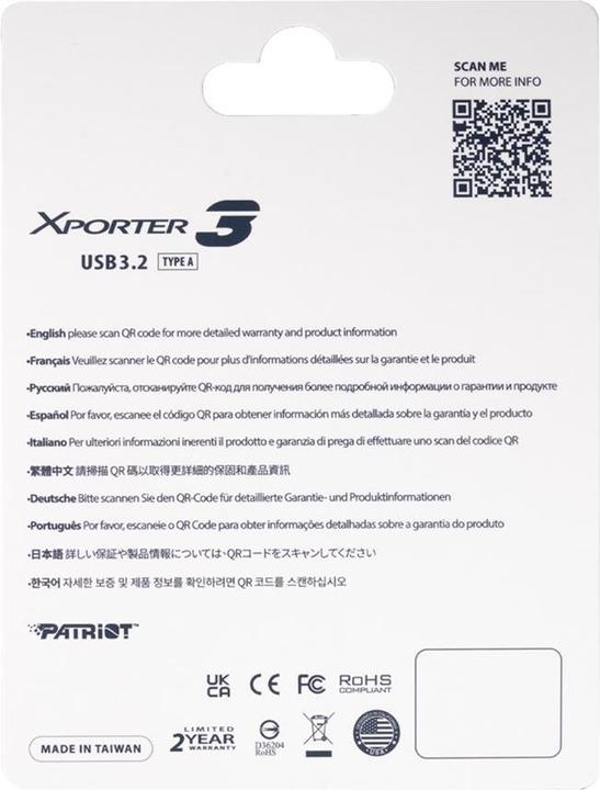 Nutritional values and ingredients Patriot SD Card 32GB VX Series MicroSDHC V30 PS1679 (32 GB, microSDHC, U3, UHS-I)