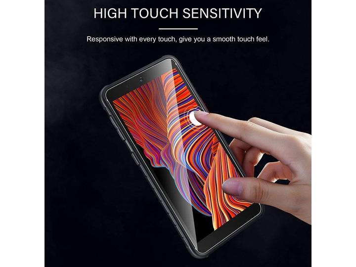 Actual product image Screenguard Samsung Galaxy XCover 5 bulletproof glass protective film Case Friendly Design (1 Piece, Samsung Galaxy S21)