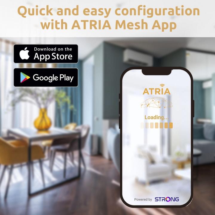 Produktbild Strong ATRIA Wi-Fi Mesh Home Kit AX3000 Weiss