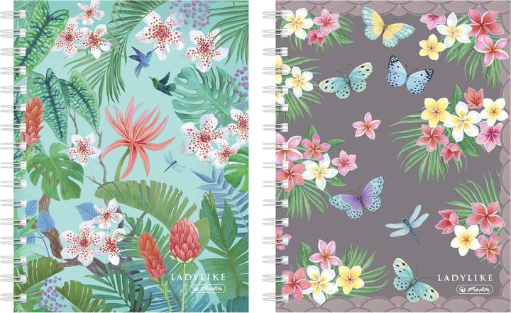 Produktbild Herlitz Spiralnotizblock A6 100BL Ladylike sort. (A6, Kariert, Harter Einband)