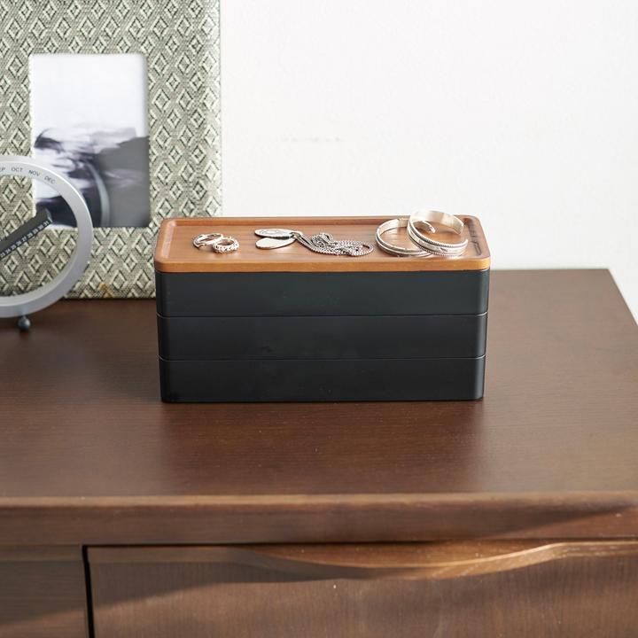 Actual product image Yamazaki 3-tier accessory shelf RIN