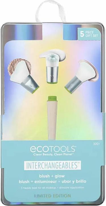 Actual product image EcoTools Limited Edition Holidays Blush and Glow Kit - Kit 5 Interchangeable Face Brushes