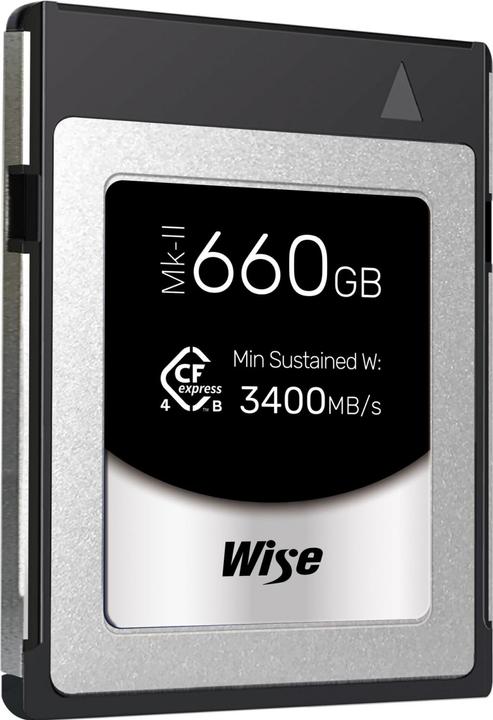 Produktbild Wise CFexpress 4.0 Type B PRO 660GB MK-II WI-CFX4-B660PM2 (660 GB, CFexpress Typ B)