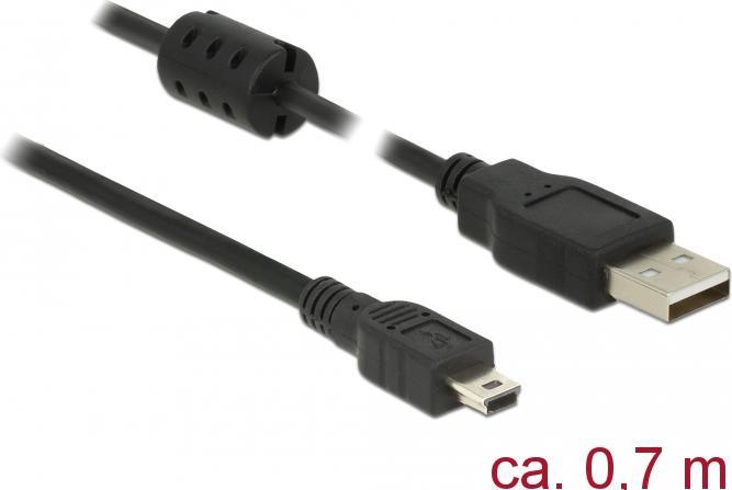 Produktbild Delock USB A – USB Mini B (0.70 m, USB 2.0)