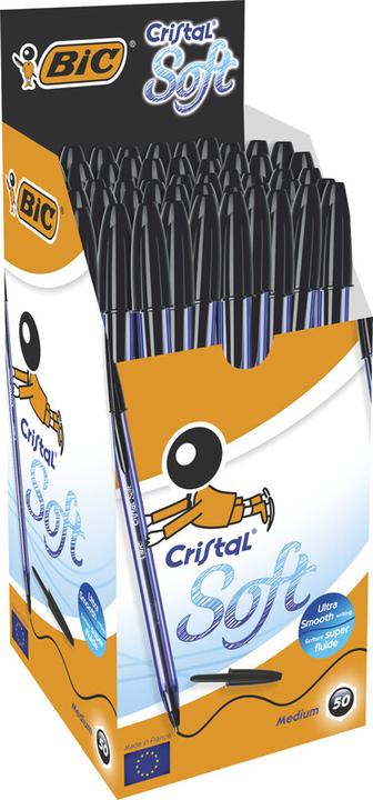 Actual product image Bic Ballpoint pen Cristal Soft (Black, 1 x)