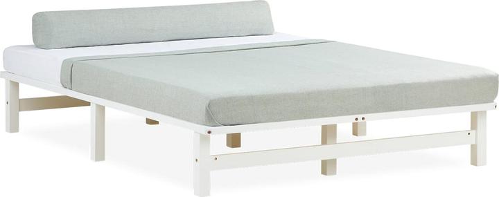 Produktbild Jamb Palettenbett Holzbett 140x200cm Massivholz Weiss (140 x 200 cm)
