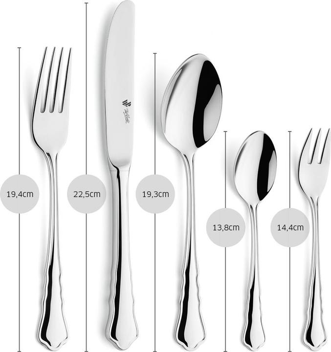 Actual product image Paul Wirths Bestecke Cutlery set 30 pieces 7700 Chippendale (30 Piece, Cutlery set)