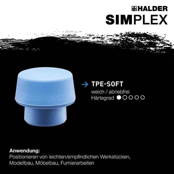 Actual product image Halder SIMLPEX soft face hammer (680 g)