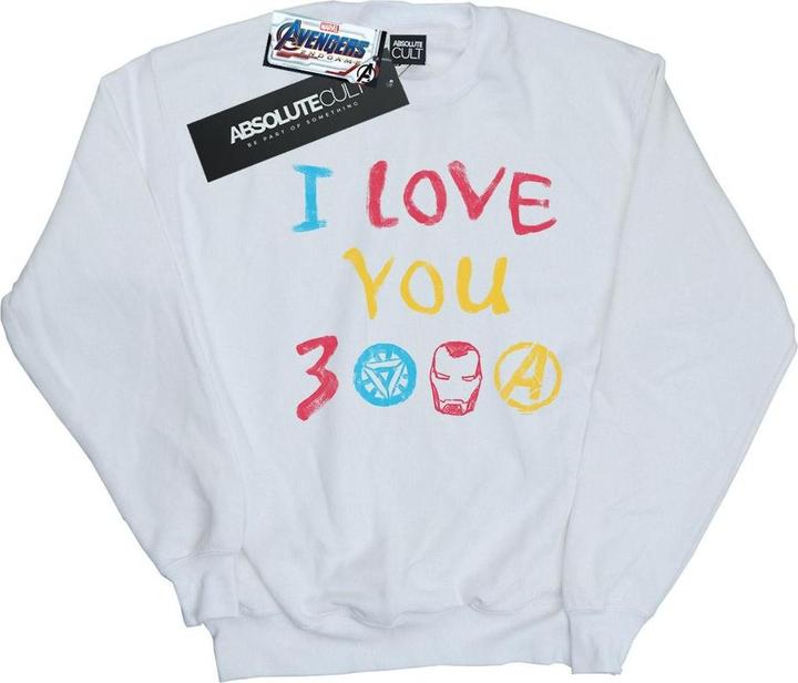 Avengers Endgame I Love You 3000 Buntstifte Sweatshirt