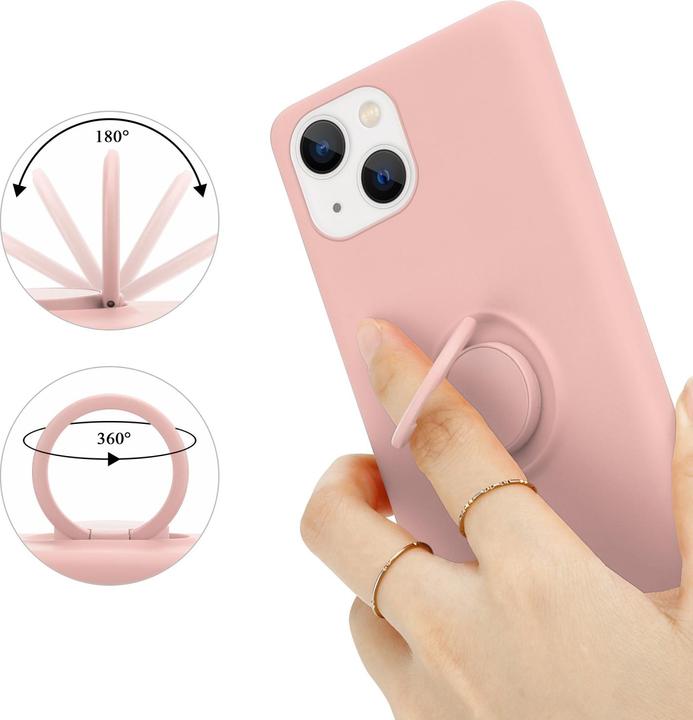 Actual product image Cadorabo Case for Apple iPhone 14 PLUS in TPU Liquid Ring Silicone Case Style (Apple iPhone 14 Plus)