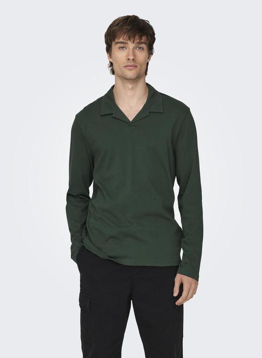 Produktbild Only & Sons Onsbrody Reg Split Neck Ls Polo Polo (L)