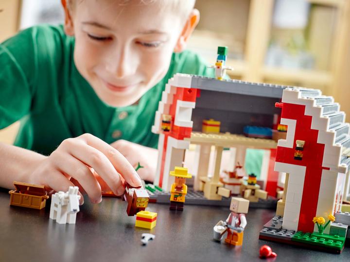 Actual product image LEGO The red barn (21187, LEGO Minecraft)