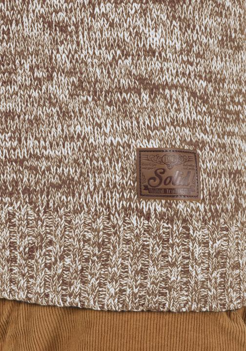 Image du produit Solid Phil Pull En Grosse Maille Pull-Over Tricot Pour Homme Avec Col Châle 100% Coton (S)