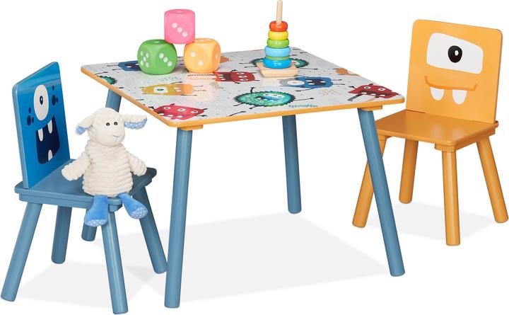 Produktbild Relaxdays 3-tlg. Kindersitzgruppe (Kindertisch)