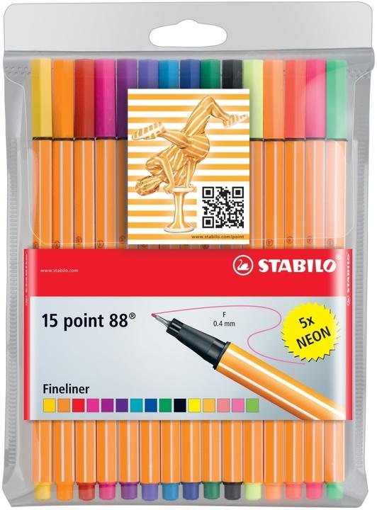 Immagine prodotto STABILO punto 88 Fineliner (Multicolore, 5 x)