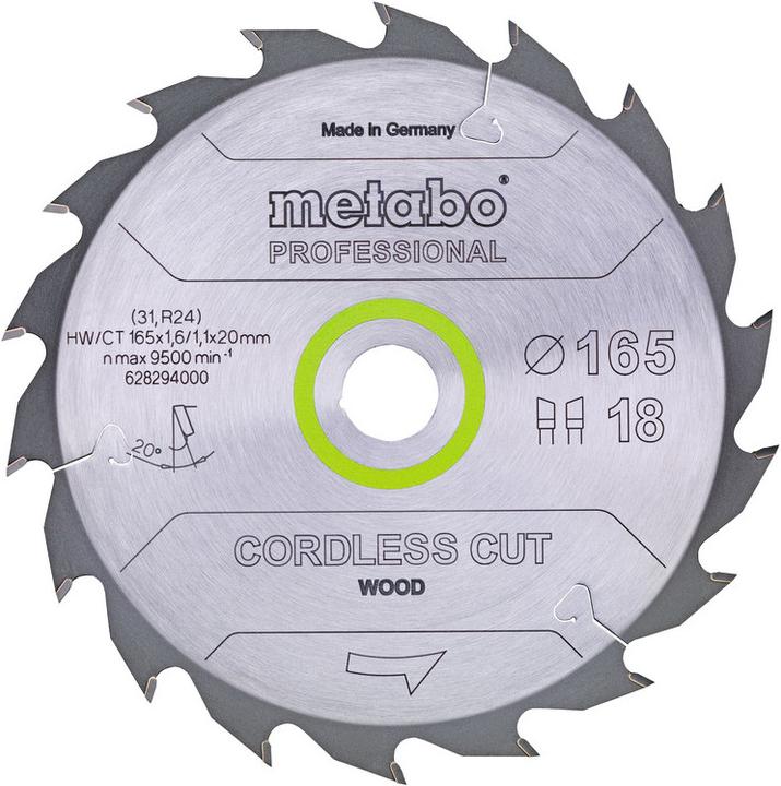 Actual product image Metabo Circular saw blade 60x20 x6