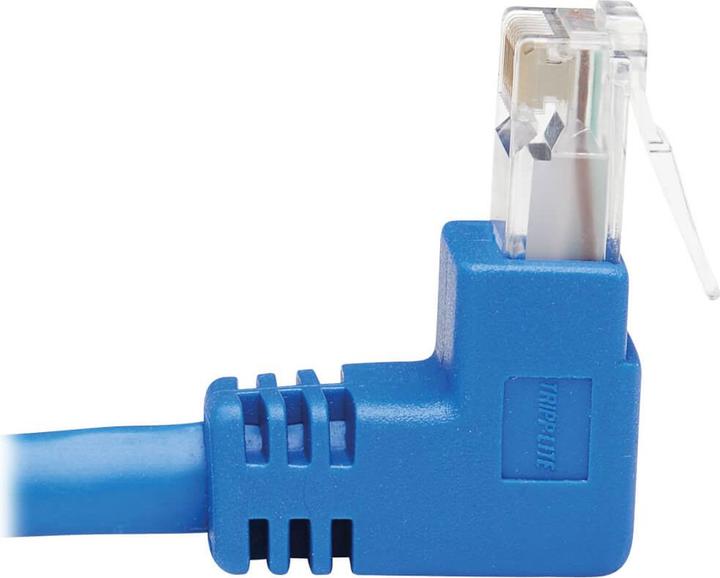 Produktbild Eaton Up-Angle Cat6 Gigabit Molded UTP Ethernet Cable RJ45 Right-Angle Up M to RJ45m Blue (U/UTP, CAT6, 4.60 m)