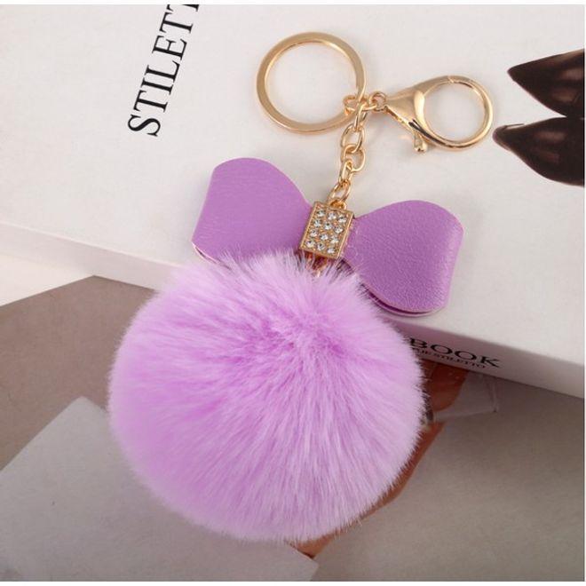 Immagine prodotto MU Style Portachiavi Pompom con fiocco