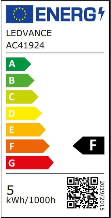 Energy Label Osram Vintage 1906 (E27, 4.80 W, 420 lm, 1 x, F)