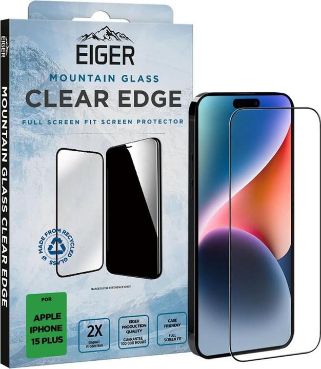 Actual product image Eiger Clear Edge (1 Piece, Apple iPhone 15 Plus)