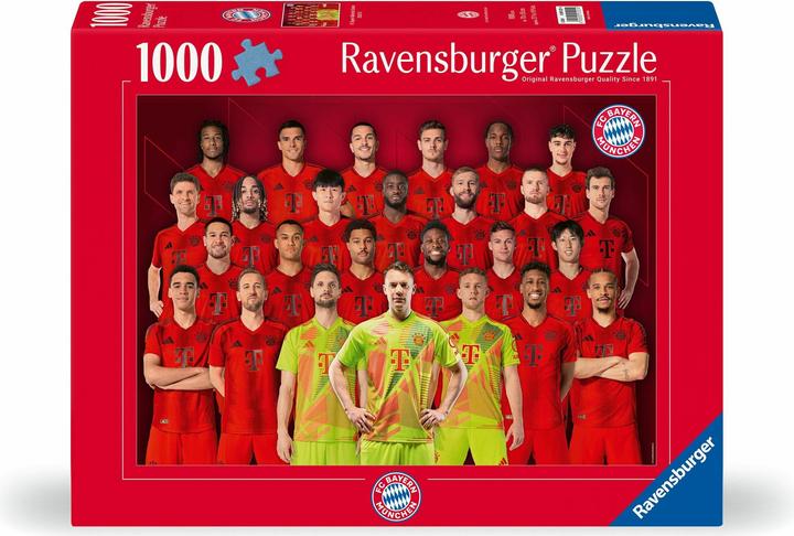 Immagine prodotto Ravensburger Puzzle 12001221 - FC Bayern Monaco stagione 2024/25 - 1000 pezzi FC Bayern Monaco (1000 pezzi)