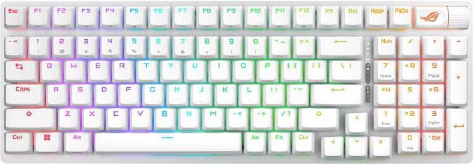Produktbild ASUS Keyboard ROG Strix Scope II 96 Wireless White (DE, Kabellos, Kabelgebunden)