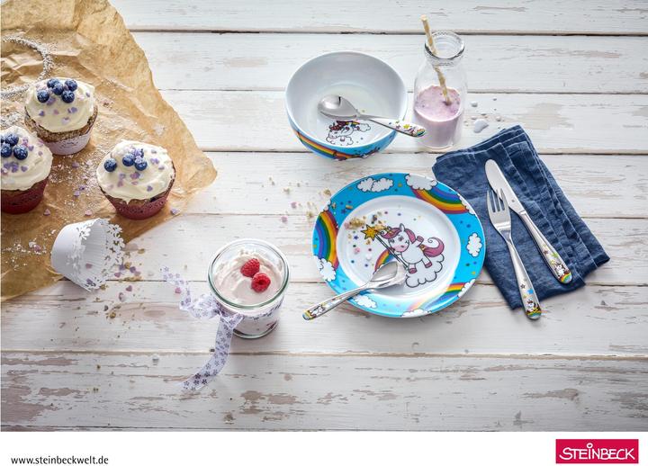 Produktbild WMF Kindergeschirr Kinderbesteck 6tlg Einhorn Edelstahl poliert spülmaschinengeeignet
