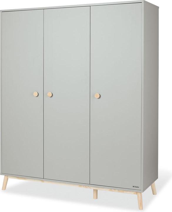 Produktbild Pinolino Kinderzimmer-Set 'Dusk' breit gross, 3-tlg. (Kinderkleiderschrank, Babybett, Wickelkommode)