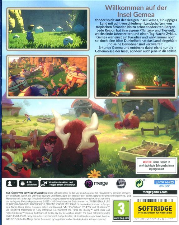 Actual product image Wild River Games Yonder - The Cloud Catcher Chronicles (PS5, DE)