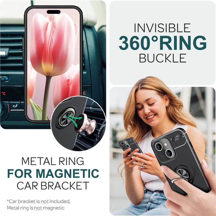 Produktbild Nalia Matte Ring Silikon Hülle (Apple iPhone 15 Plus)