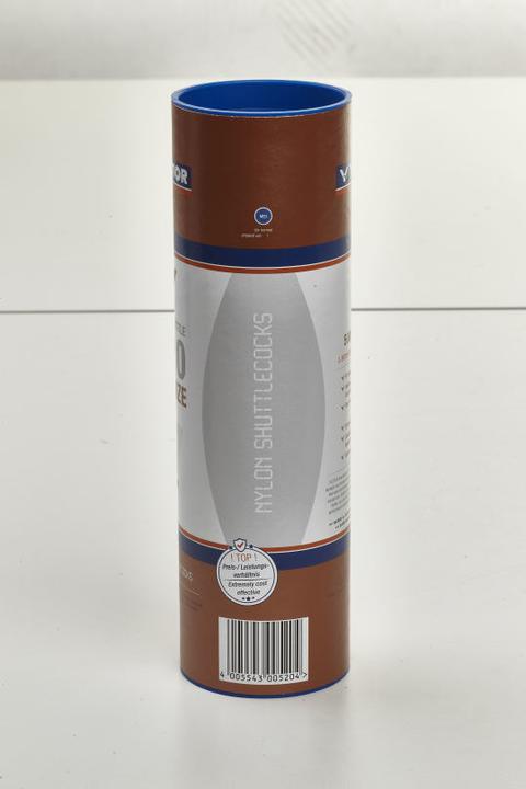 Actual product image Victor tube of 6 badminton shuttlecocks nylon 500