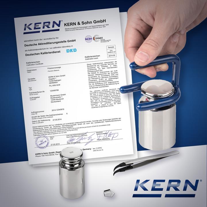 Actual product image Kern DAKKS Calibration