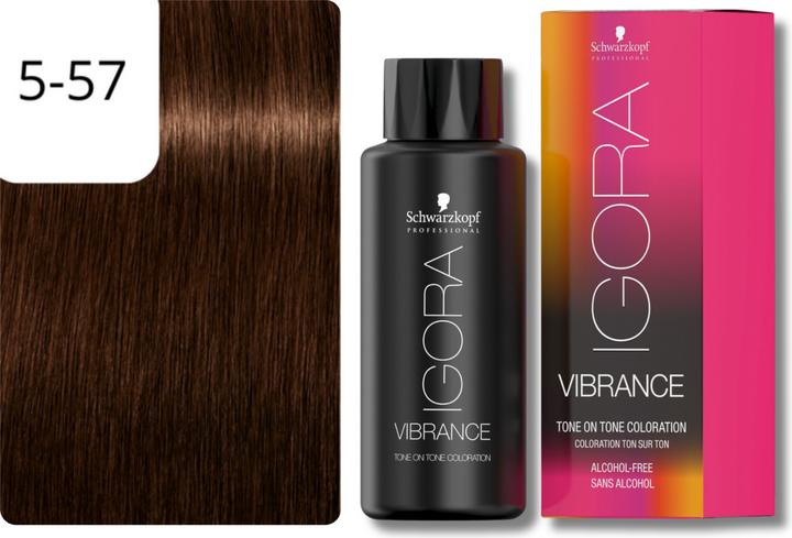 Produktbild Schwarzkopf Professional IGORA Vibrance Haartönung NEU (5-57 Hellbraun Gold Kupfer)