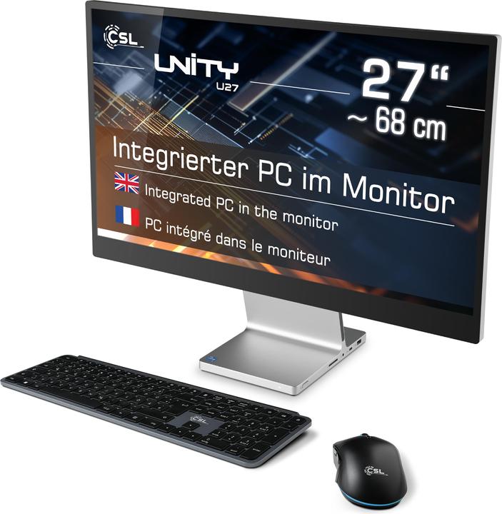 Produktbild CSL All-in-One-PC Unity U27 (Intel Core i5-1235U, 96 GB, 4000 GB, Intel Iris Graphics)