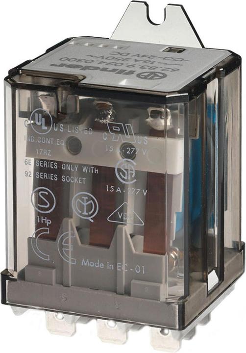 Immagine prodotto Finder 62.83.8.230.4009 Relè plug-in 230 V/AC 16 A 3 contatti di commutazione 1 pz.