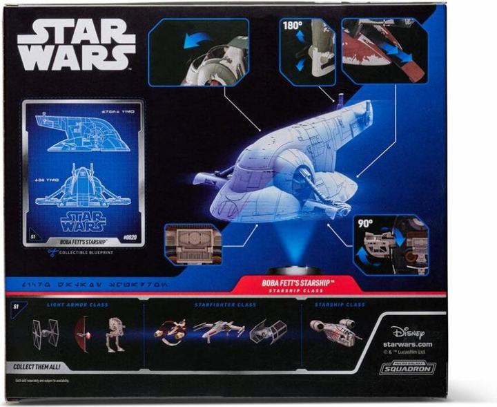 Actual product image Jazwares Star Wars Deluxe Vehicle Boba Fett's Starship Figures