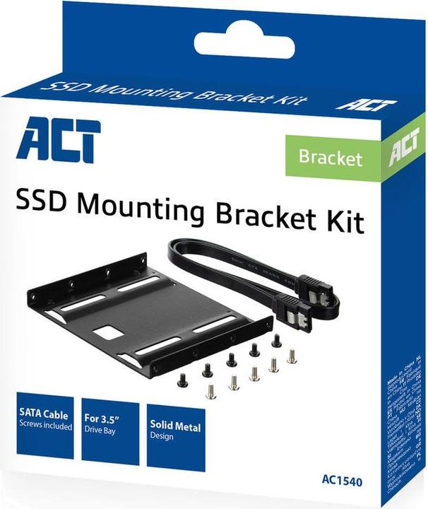 Image du produit Support pour disque dur/SSD 2.5" à 3.5", câble SATA inclus