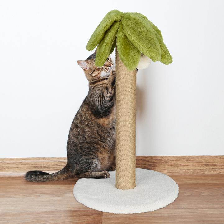 Actual product image Relaxdays Scratch pole (54 cm, White, Green, Light brown)