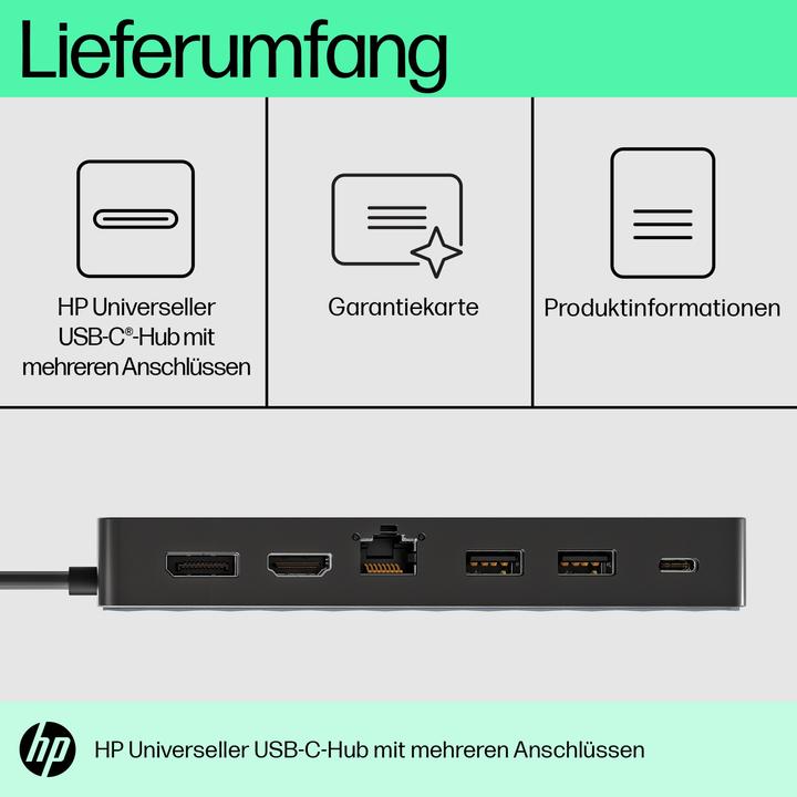 Actual product image HP Universal Multiport (USB-C, 3 Ports)