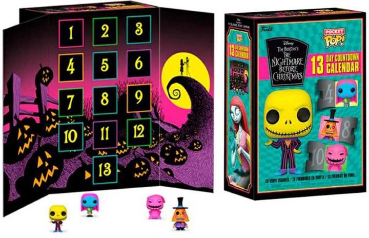 Productafbeelding Funko Kalender Nightmare Before Xmas 13 Dagen Zwart Licht