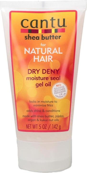 Actual product image Cantu Natural Hair Dry Deny Moisture Seal Gel Oil 5oz Tube (142 ml)