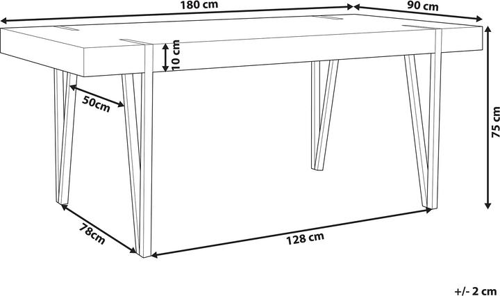 Actual product image Beliani Adena (180 x 90 x 75 cm)