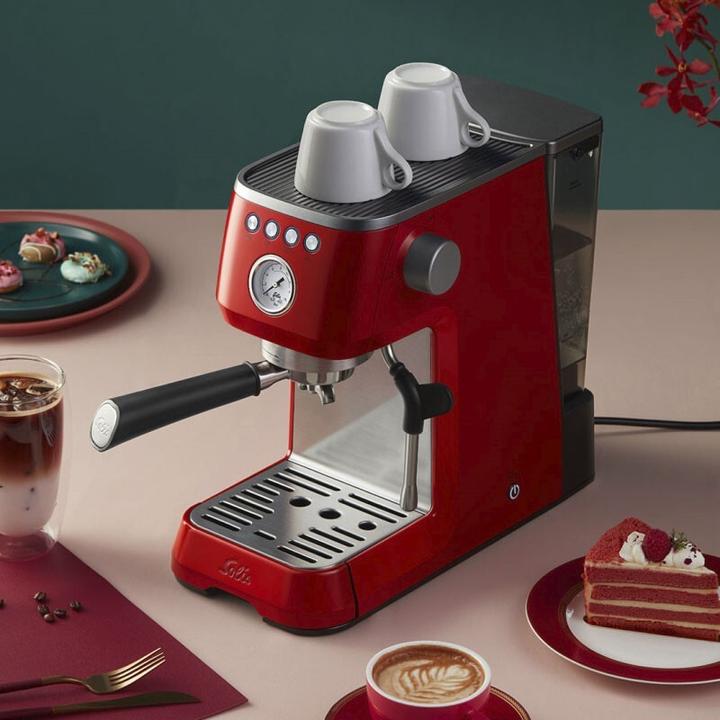 Produktbild Solis Barista Perfetta Plus 1016 Siebträgermaschine rot 980.19